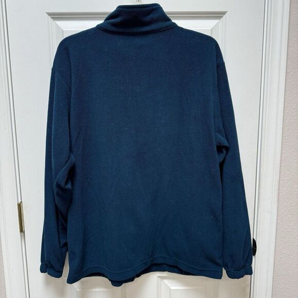 USA Olympic Mens Full Zip Up Fleece Jacket Athletic Team USA Blue Size XL - Picture 2 of 4